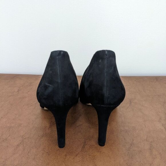 Ann Taylor Leather black heels Modern - Picture 3 of 5